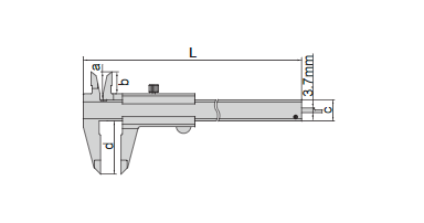 Vernier calipers mono-block type04