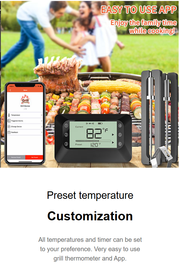 BFK-6 Bluetooth Meat Thermometer