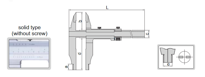 Type III Vernier calipers with fine adjustment05